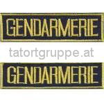 Schriftzug GENDARMERIE (Alpingendarmerie) Ausführung 1 und 2