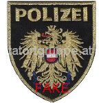 Polizei Ärmelabzeichen goldlurex (Phantasieabzeichen)
