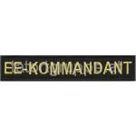 Schriftzug Einsatzeinheit - Kommandant (schwarz/gelb)