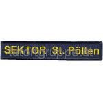 Schriftzug Polizei St.Pölten - Sonderdienst "SEKTOR" (1.Ausführung)