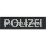 Schriftzug POLIZEI schwarz/weiss Diensthundeeinheit Wien