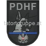 PolizeiDienstHundeFührer (PVC-schwarz / Blue Line)